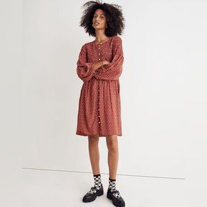 COPY - Madewell, Button-Front Mini Dress in Tiny Daisy, Small